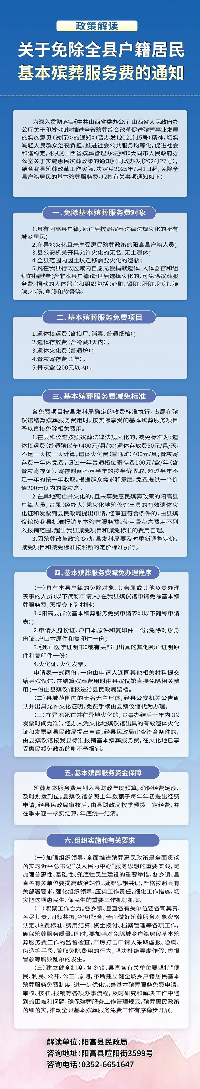 【圖片】關(guān)于免除全縣戶籍居民基本殯葬服務(wù)費(fèi)的政策解讀
